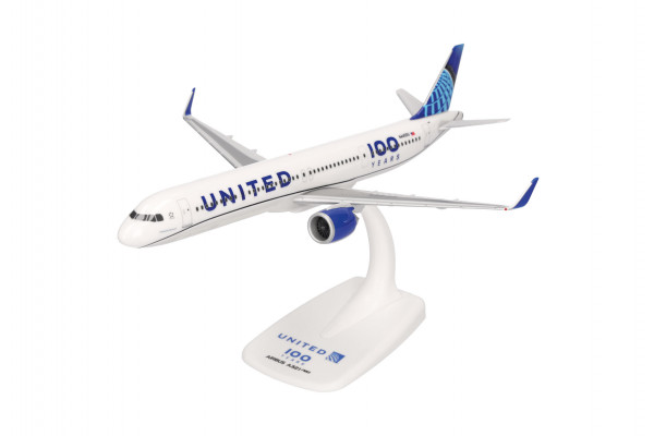 Herpa Snap-Fit Airbus A321neo United "100 Years" N44550 1:200 Modellflugzeug