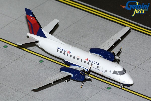 GeminiJets Saab 340B Delta Connection Mesaba Airlines N428XJ 1:200 Modellflugzeug