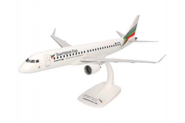 Herpa Snap-Fit Embraer 190 Bulgaria Air LZ-SOF 1:200 Modellflugzeug
