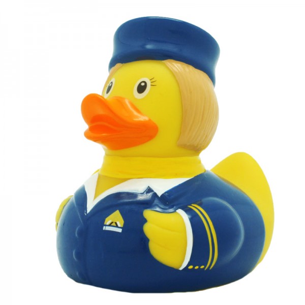 Quietsche-Ente "Flugbegleiterin" / Rubber duck "Stewardess"