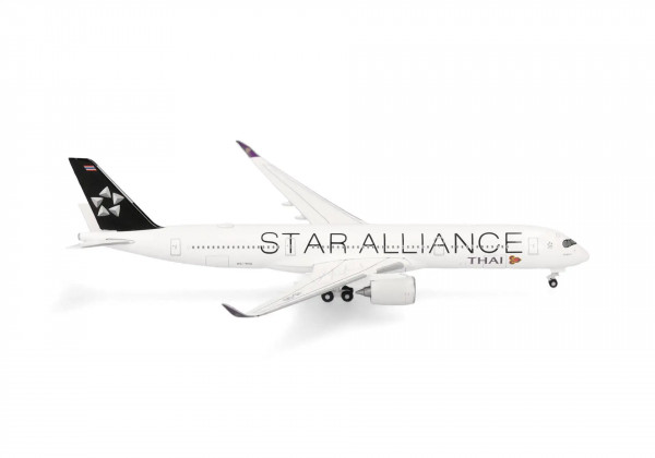 Herpa Wings Airbus A350-900 Thai Airways "Star Alliance" HS-THU 1:500 Modellflugzeug