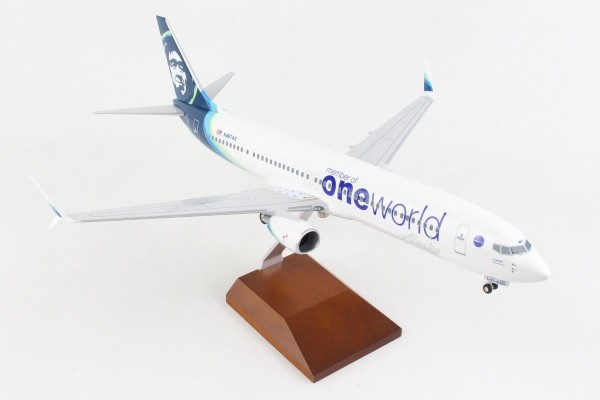 Boeing 737-900 Alaska Airlines "one world" N487AS Scale 1/100 w/Gear