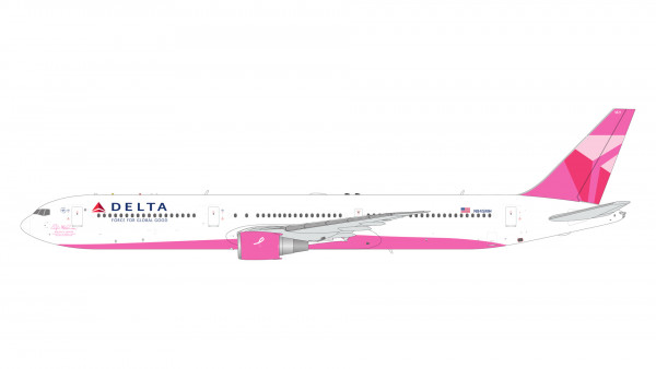 GeminiJets Boeing 767-400ER Delta "breast cancer" N845MH 1:200 Modellflugzeug