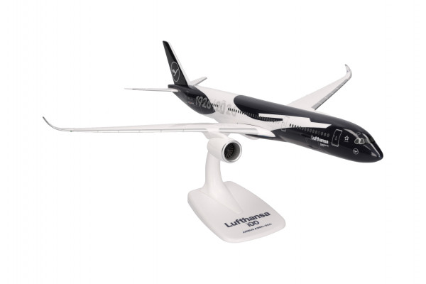 Herpa Snap-Fit Airbus A350-900 Lufthansa "100th Anniversary" D-AIXL 1:200 Modellflugzeug