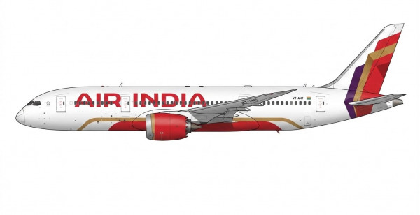 JC Wings Boeing 787-8 Air India "NC" VT-ANT 1:400 Modellflugzeug