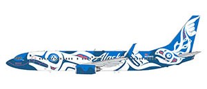 Boeing 737-800 Alaska Airlines "Xáat Kwáani" (Salmon People) N559AS Scale 1/400