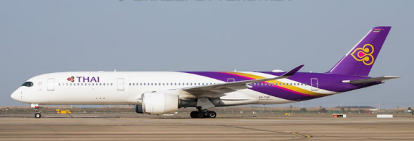 JC Wings Airbus A350-900 Thai Airways Flaps Down HS-THX 1:400 Modellflugzeug