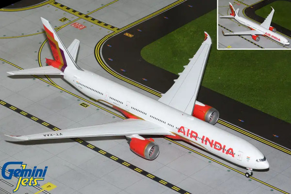 GeminiJets Boeing 777-9 Air India folded wingtips VT-XAA 1:200 Modellflugzeug