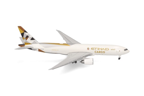 Herpa Wings Boeing 777-200F Etihad Cargo A6-DDD 1:500 Modellflugzeug