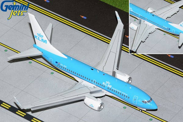 Boeing 737-700W KLM Royal Dutch Airlines Flaps Down Version PH-BGI Scale 1/200