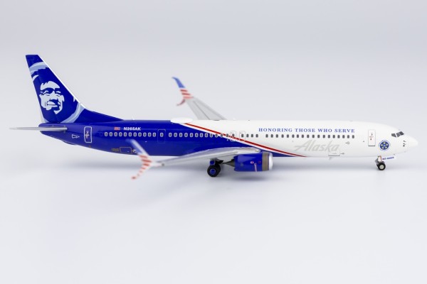 Boeing 737-900ER scimitar winglets Alaska Airlines "Honoring Those Who Serve" N265AK Scale 1/400