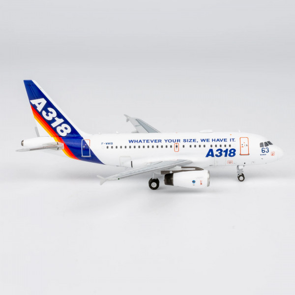 NG Model Airbus A318-100 House Color "What Ever Your Size, We Have It." F-WWIB 1:400 Modellflugzeug