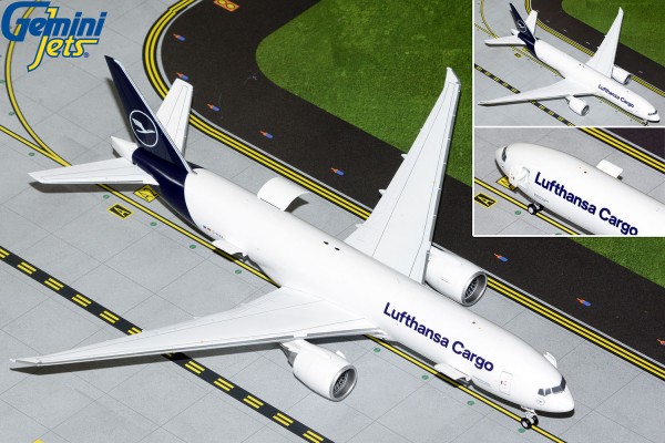 Boeing 777-200LRF Lufthansa Cargo Interactive Series D-ALFA Scale 1/200
