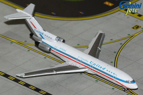 GeminiJets Boeing 727-200 United stars & bars "Friend Ship" N7620U 1:400 Modellflugzeug