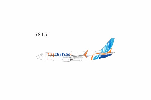 Boeing 737-800 with scimitar winglets flydubai A6-FEQ Scale 1/400