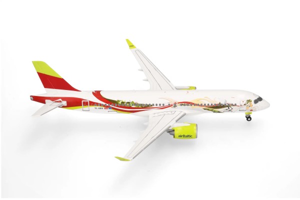 Herpa Wings Airbus A220-300 Air Baltic "50th A220" YL-ABX 1:200 Modellflugzeug