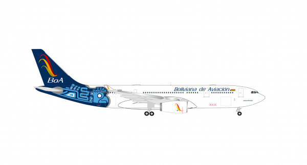 Herpa Wings Airbus A330-200 Boliviana de Aviación (BoA) "Condor" CP-3209 1:500 Modellflugzeug