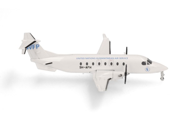 Herpa Wings Beech 1900D United Nations Humanitarian Air Service (UNHAS) 9H-AFH 1:200 Modellflugzeug
