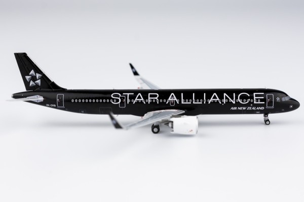 Airbus A321neo Air New Zealand "Star Alliance (black livery)" ZK-OYB Scale 1/400