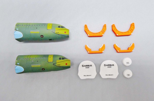 Airbus A320 Front Fuselage Sections Set Scale 1/200