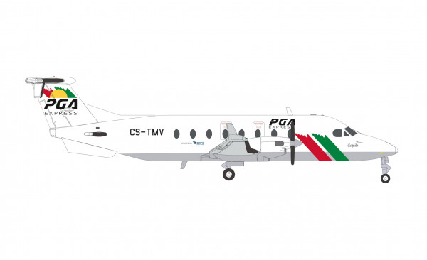 Herpa Wings Beechcraft 1900D PGA Express CS-TMV 1:200 Modellflugzeug