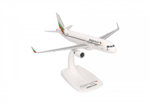 Herpa Snap-Fit Airbus A320-200 Bulgaria Air LZ-FBG 1:200 Modellflugzeug