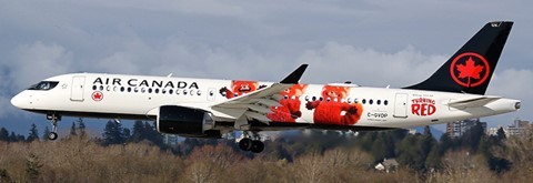 Airbus A220-300 Air Canada "Special Livery" C-GVDP Scale 1/200