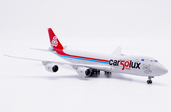 JC Wings Boeing 747-8F Cargolux "car50lux" Air Silk Road LX-VCC 1:400 Modellflugzeug
