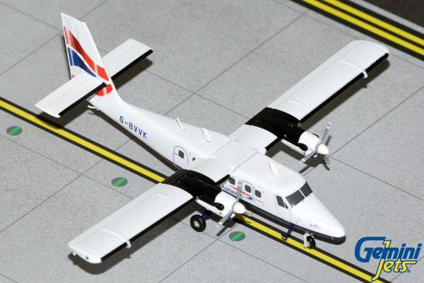 Gemini de Havilland Canada DHC-6-300 Twin Otter British Airways Loganair G-BVVK 1:200 Modellflugzeug