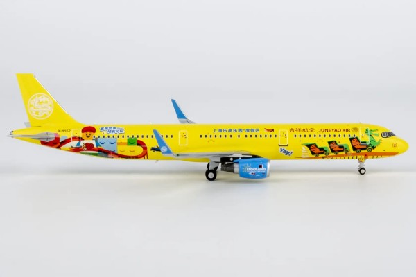 NG Model Airbus A321-200 Juneyao "Legoland Shanghai Resort" B-9957 1:400 Modellflugzeug