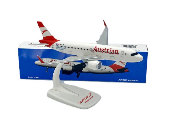 PPC Airbus A320neo Austrian "Less Noise. Less CO2" OE-LZN 1:200 Modellflugzeug
