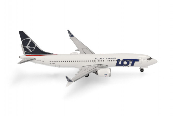 Herpa Wings Boeing 737-MAX8 LOT Polish SP-LVA 1:500 Modellflugzeug