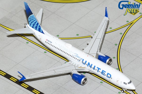 Boeing 737-MAX8 United Airlines "Being United"/"United Together" N27261 Scale 1/400