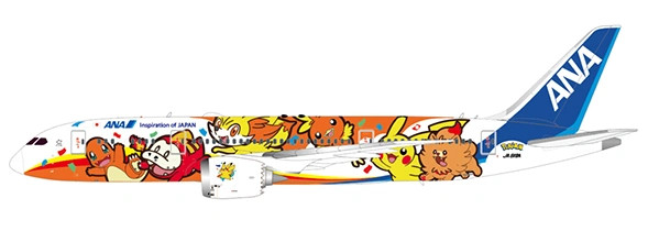 JC Wings Boeing 787-8 All Nippon ANA "Pokémon Red" JA819A 1:400 Modellflugzeug