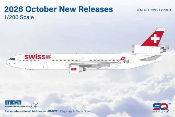SQ Wings McDonnell Douglas MD-11 SWISS HB-IWE 1:200 Modellflugzeug
