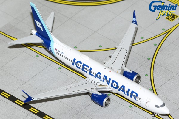 Boeing 737-MAX8 Icelandair "new blue livery" TF-ICE Scale 1/400