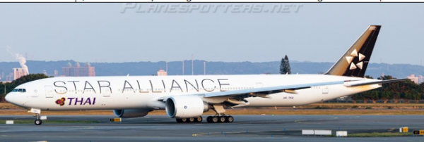 JC Wings Boeing 777-300ER Thai Airways "Star Alliance" HS-TKQ 1:400 Modellflugzeug
