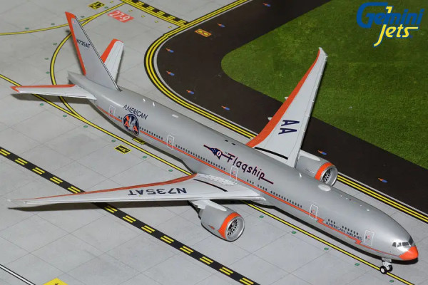 GeminiJets Boeing 777-300ER American "Flagship DFW" N735AT 1:200 Modellflugzeug