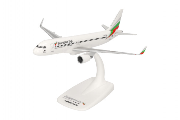 Herpa Snap-Fit Airbus A320-200 Bulgaria Air LZ-FBG 1:200 Modellflugzeug