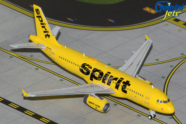 GeminiJets Airbus A320-200 Spirit final revenue flight N604NK 1:400 Modellflugzeug