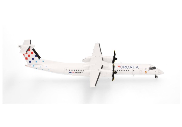 Herpa Wings Bombardier Dash8-400 Croatia "Zagorje" 9A-CQE 1:200 Modellflugzeug