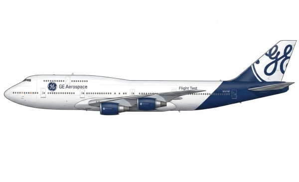 JC Wings Boeing 747-400 General Electric "Flight Test" N747GF 1:400 Modellflugzeug