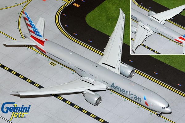 Boeing 777-300ER American Airlines Flaps Down Version N736AT Scale 1/200