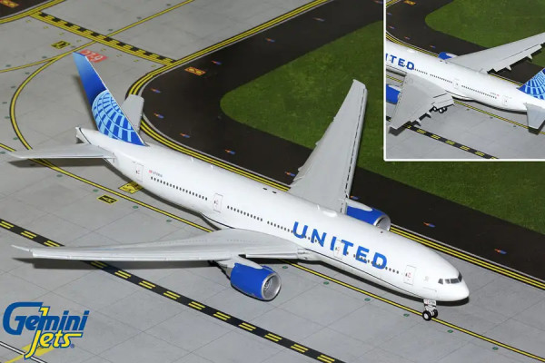 Boeing 777-200ER United Flaps Down N798UA 1:200 Modellflugzeug