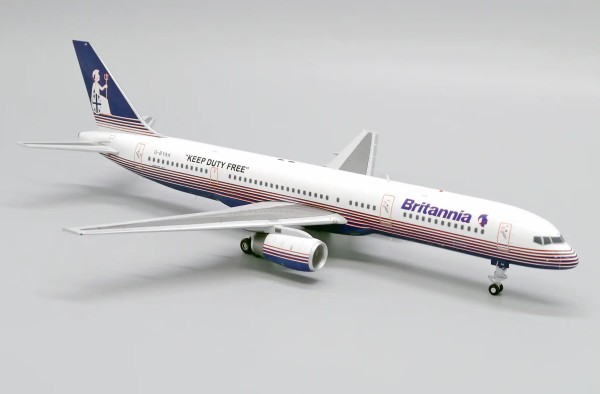 JC Wings Boeing 757-200 Britannia "Keep Duty Free" G-BYAK 1:200 Modellflugzeug