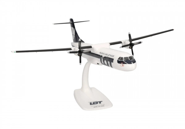 Herpa Snap-Fit ATR 72-200 LOT Polish SP-LFA 1:100 Modellflugzeug
