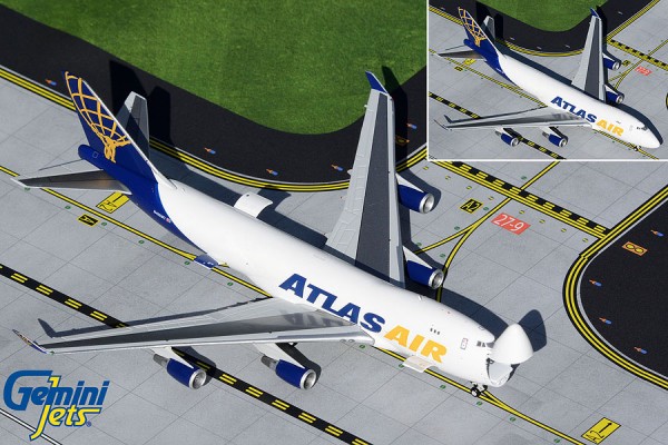 Boeing 747-400F Atlas Air N492MC Interactive Series Scale 1/400
