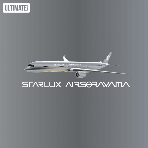 NG Model Airbus A350-1000 Starlux "Airsorayama Silver" Ultimate B-58553 1:400 Modellflugzeug