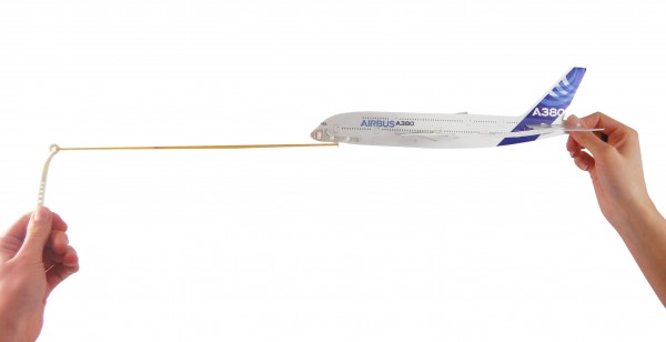 Airbus A380 House Color Styrofam glider