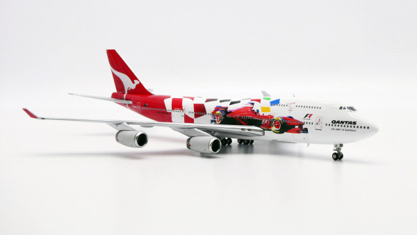 JC Wings Boeing 747-400 Qantas "Formula 1" VH-OJC 1:400 Modellflugzeug